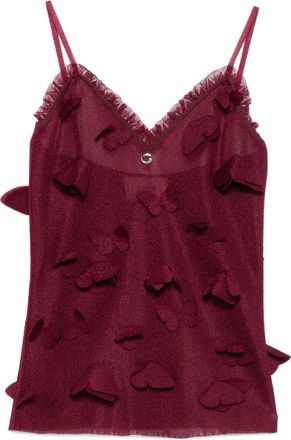 Coperni Burgundy Spaghetti Strap Top