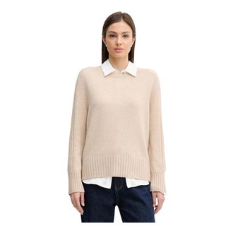 Benetton Dames, Truien, Beige, Maat: XS Kasjmier
