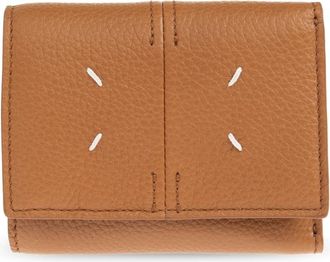 Maison Margiela Lederen Portemonnee - unisex - Portefeuilles - Bruin - ONE Size - Leer - Accessoires