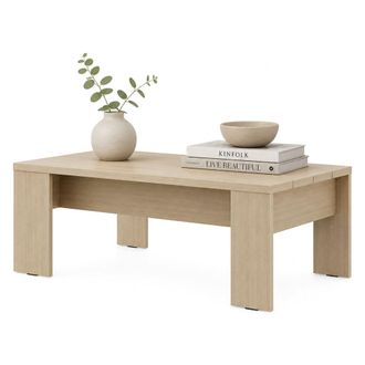 Dmora Mesa De Centro Bertona, Forma Rectangular, Color Marr&oacute;n, Tono Roble, 120x67x43h Cm Marr&oacute;n Roble