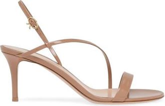 Gianvito Rossi Manhattan 70 Sandal in Pink Leather at Nordstrom, Size 36.5