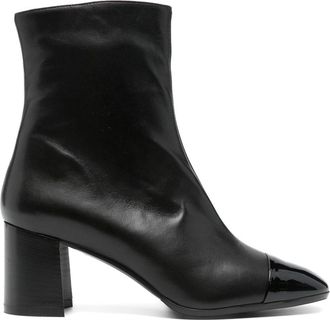 Carel 70mm leather ankle boots - women - Calf Leather/Calf Leather/Rubber/Calf Leather - 37.5 - Black