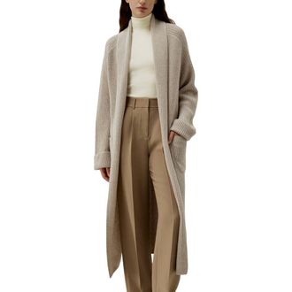 LilySilk X LYDIA MILLEN Evergreen Cardigan in Millet at Nordstrom, Size Medium