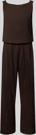 OPUS Relaxed Fit Jumpsuit mit Strukturmuster Modell Mefiza in Dunkelbraun, Gr&ouml;&szlig;e 34