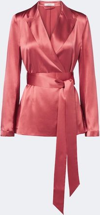 Joseph Archer belted silk satin jacket