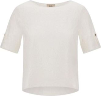 Herno T-shirt met boothals - Dames - T-shirts - Wit - S - Tops