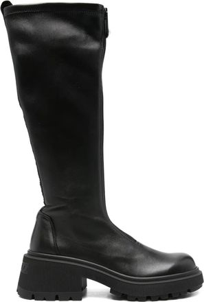 Jimmy Choo London 50mm Lune boots - women - Calf Leather/Rubber/Calf Leather - 37,5 - Black