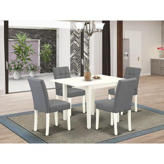 East West Furniture 5 Piece Dinner Table Set
