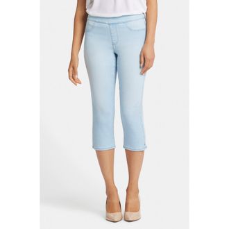 NYDJ Dakota Side Slit Pull-On Capri Jeans in Oceanfront at Nordstrom, Size X-Large P