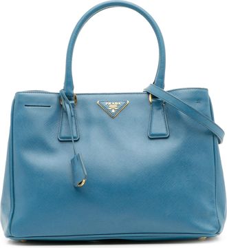 Prada Pre-owned Womens Galleria Tote Bag - Marine Leather - One Size