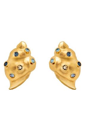 Oscar De La Renta Seashell Drop Earrings in Sapphire at Nordstrom
