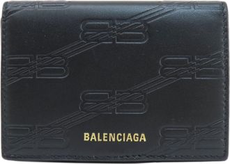 Balenciaga Black Leather Wallet (Bi-Fold) (Pre-Owned)