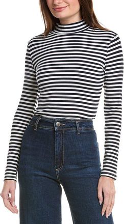 English Factory Stripe Turtleneck Top