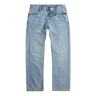 G-Star Jeans, Heren, Blauw, W28 L32, Katoen, Reguliere rechte pasvorm biologische katoenen jeans
