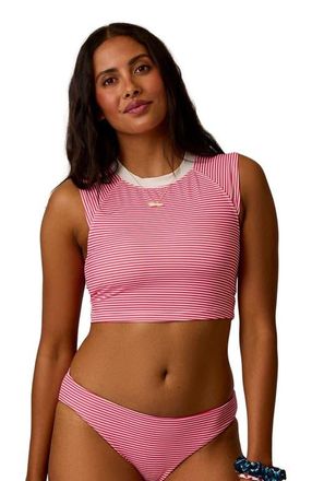 Carve Designs Shoreline Top in Melon Stripe W. Cloud at Nordstrom, Size Xx-Large