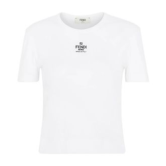 Fendi Mujer, Camisetas, Blanco, Talla: L