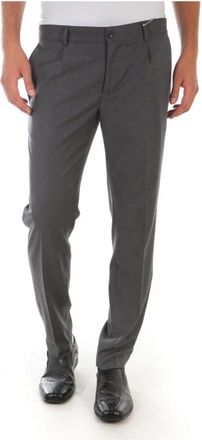 Daniele Alessandrini Jeans - Heren - Nette broeken - Grijs - L - Polyester - Broeken