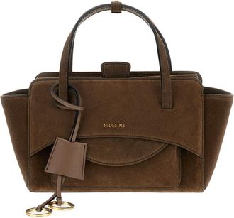 Hidesins Brown Suede Flap S Crossbody Bag