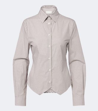 Maison Margiela Camisa de algod&oacute;n a cuadros