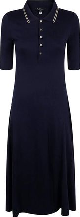 Lauren Ralph Lauren Jurk met polokraag - Blauw