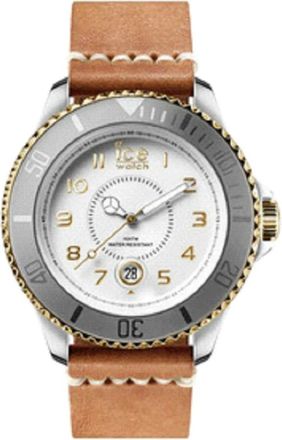 Ice Watch Quartz Watch He.lbn.sg.b.l.14 - Heren - Accessoires - Bruin - Maat: ONE Size Leer