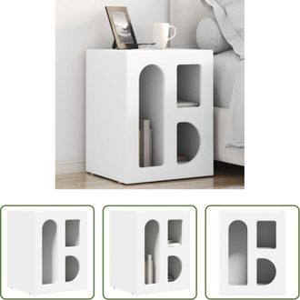 vidaXL vidaXL Comodino per camera da letto - Comodino Bianco 40 x 35 x 50 cm Legno multistrato