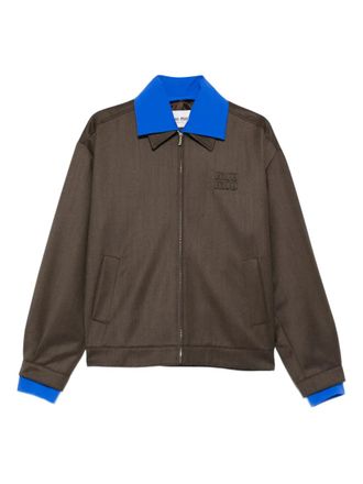 Miu Miu Jack met geborduurd logo - Bruin