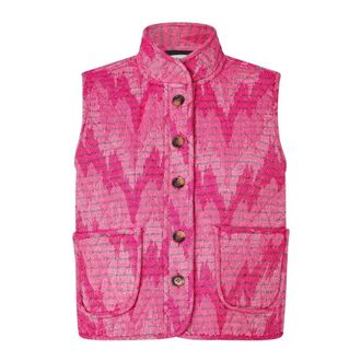 Lollys Laundry Vests, female, Pink, Size: XS Pink CairoLL Vest Acrylic Cotton Blend
