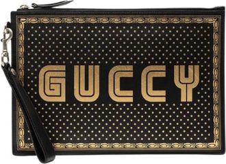 Gucci Pre-owned Clutches, female, Black, Size: ONE SIZE Pre-owned Clutch Bag