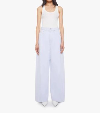 Mother Piped-Dream Sneak High Rise Jeans In Xenon Blue
