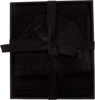 Vince 2pc Shaker Stitch Wool & Cashmere-Blend Hat & Scarf Set