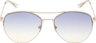 Calvin Klein Marine Gradient Lens Gouden Zonnebril