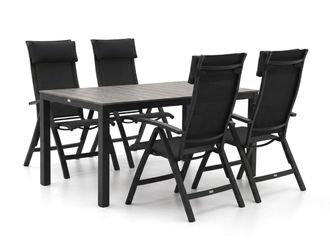 Bellagio la vita attrattiva Bellagio Lugo/Fidenza 160cm dining tuinset 5-delig verstelbaar