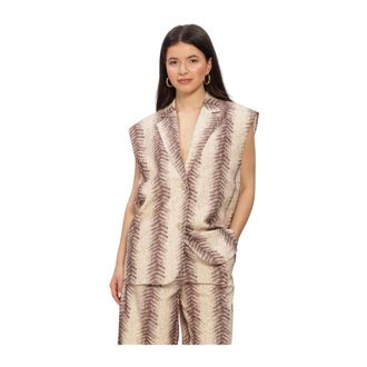 Refined Department Refined Department - Spencer Gilet - Dames - Jassen - Veelkleurig - Maat: M