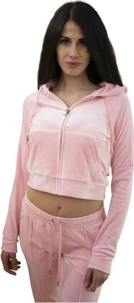 Juicy Couture Madison Sweatshirt - Dames - Vesten met rits - Roze - M - Polyester - Hoodies & sweatvesten