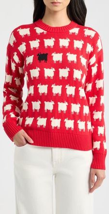 Rowing Blazers Warm & Wonderful Sheep Cotton Sweater in Diana Red at Nordstrom, Size X-Small