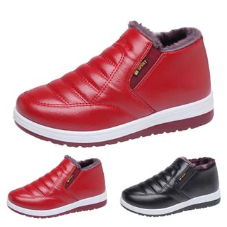 Generic [Tiangong ] Mens High Performance Warm Boots All Weather Comfortable and Winter Work Boots for Women (Red, 6.5)