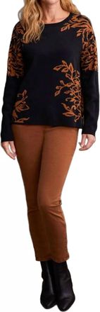 Tribal Reversible Crew Neck Sweater In Walnut