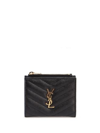 Saint Laurent Cassandre Matelass&eacute; Bi-Fold Wallet