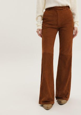 1989 STUDIO Corduroy Flared Leather Pants