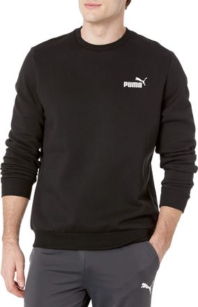 Puma Mens Essentials Fleece Crewneck Sweatshirt, Black, S