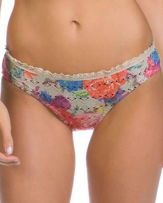 BECCA by Rebecca Virtue Womens Crochet Scallop American Hipster Bikini Bottom In English Garden