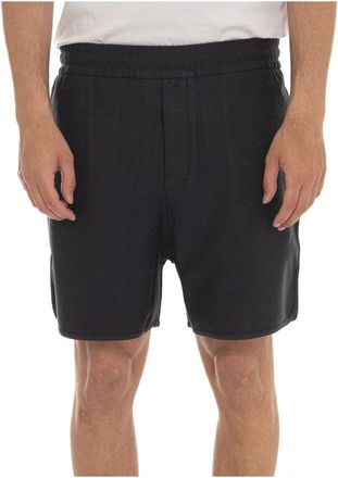 Emporio Armani All-over Micro Eagle Jacquard Jersey Shorts - Heren - Korte Broeken - Blauw - 2XL - Katoen - Korte Broeken