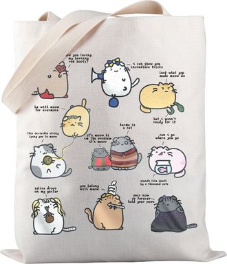 Generic Karma Cat Tote Bag Lyrics Quote Tote Bag Singer Fans Canvas Bag Singer Fan Gift (karma- cat)