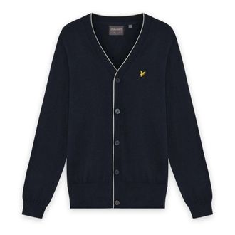 Lyle & Scott Golf Light Weight Cardigan - Heren - Truien - Blauw - Maat: S Wol