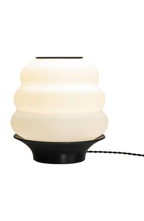 Jonathan Y Designs Honey Pot 12 Minimalist Classic Plant-Based PLA 3D Printed Dimmable LED Table Lamp in White/black at Nordstrom