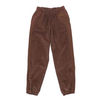 Nike Corduroy Fleece High-waisted Trainingsbroek - Dames - Outdoor broeken - Bruin - M - Katoen - Fitness