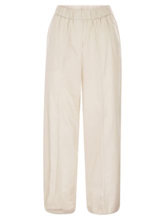 PESERICO Peserico Locker sitzende Stretch-Baumwollhose mit elastischem Bund