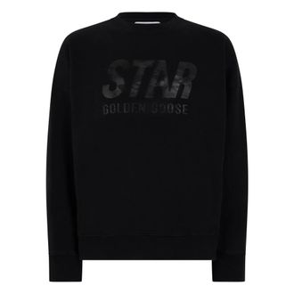 Golden Goose Sudadera de Algod&oacute;n con Cuello Redondo - Sweatshirts & Hoodies - Hombre - Negro - S