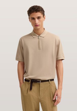 Bugatti Herren Poloshirt met korte ritssluiting